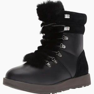 Ugg Viki Black Shearling Boot 8.5 - barely worn, in original box